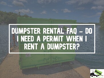 Do I Need A Permit When I Rent A Dumpster?